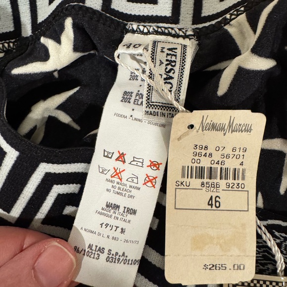 NWT Vintage Versace Mare Black and White Starfish Print Boxers - Picture 7 of 11